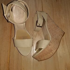 Aldo Patent Leather Wedges